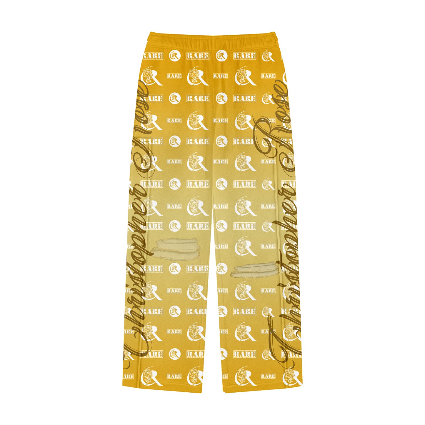 "Shine" Yellow Baechi Rose Pants